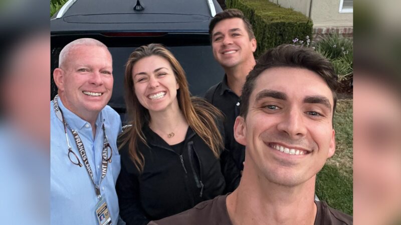 California siblings surprise dad with nostalgic last car ride to work before his retirement