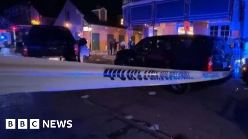 Ten people killed in New Orleans as vehicle ploughs into crowd