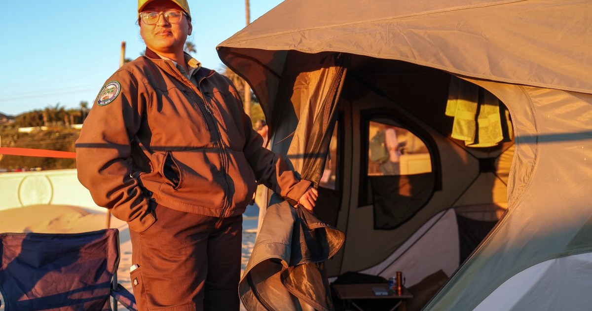 Malibu beach camp houses firefighters battling Los Angeles wildfires | Climate Crisis News