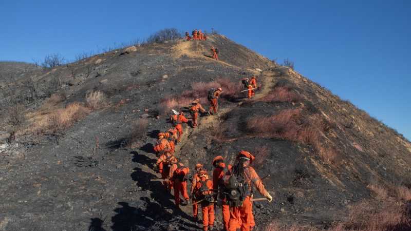 Progress made as firefighters battle new blaze near Los Angeles | Climate News