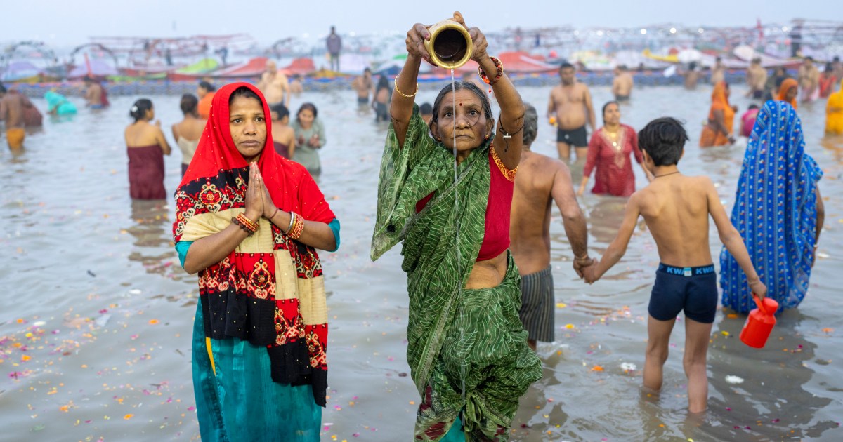 Thousands of Hindus bathe in sacred waters at India’s Kumbh Mela festival | Religion News