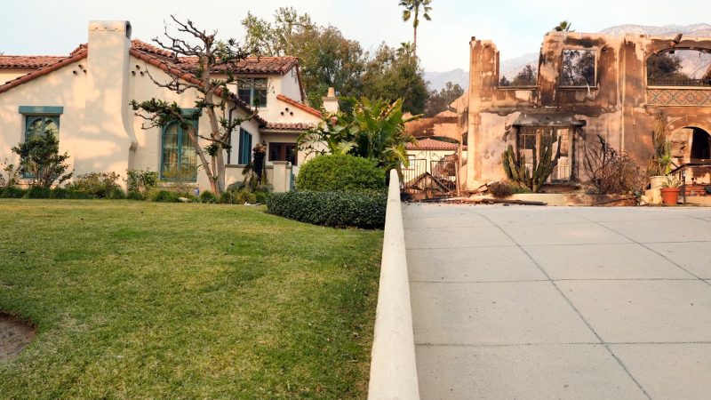 In scorched neighbourhoods, a few Los Angeles homes stand untouched | Climate News