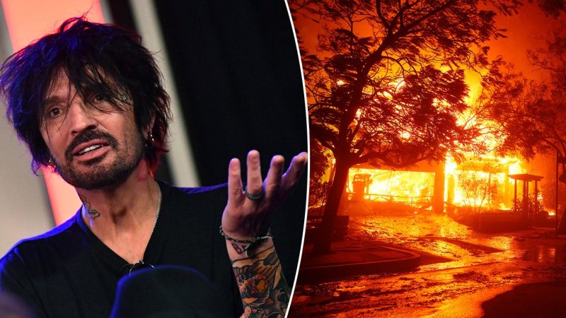 Tommy Lee calls out celebrities promoting themselves during California fires